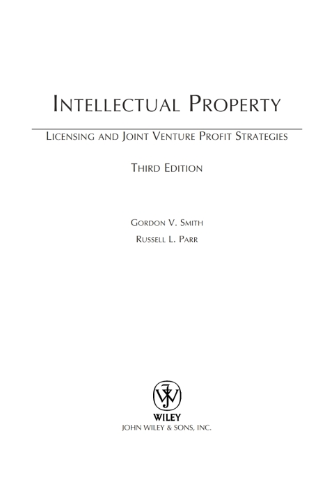 Cover image for book Intellectual Property: Licensing and Joint Venture Profit Strategies
