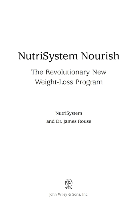 Cover image for book NutriSystem Nourish