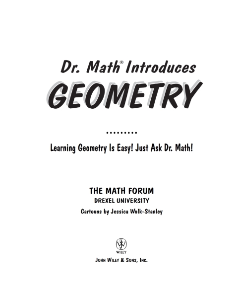 Cover image for book Dr. Math Introduces Geometry
