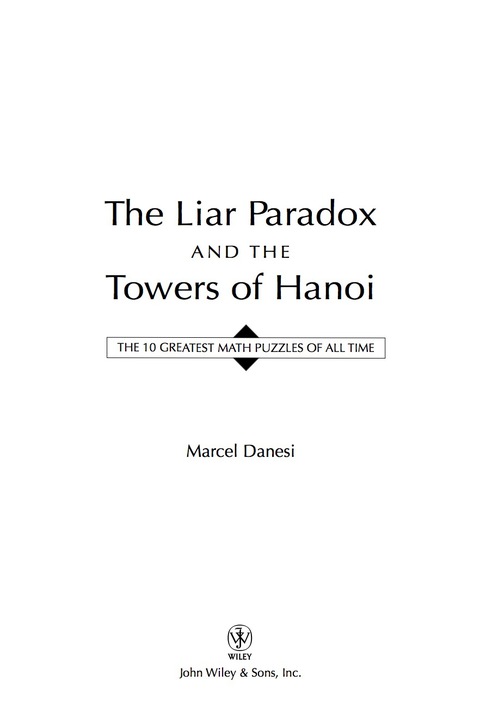 Cover image for book The Liar Paradox and the Towers of Hanoi