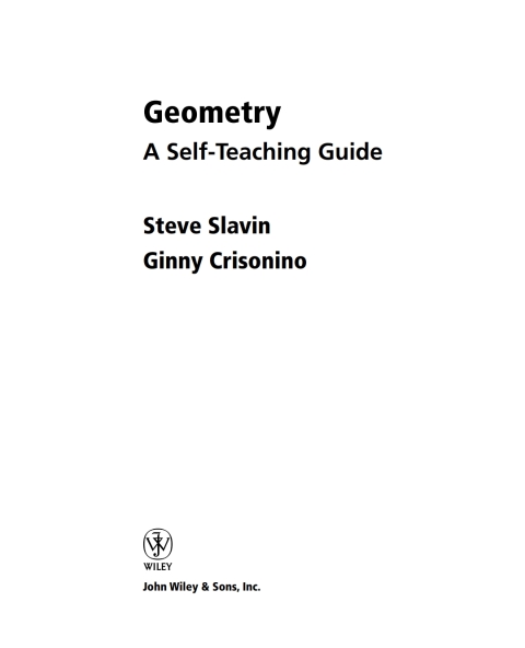 Cover image for book Geometry: A Self-Teaching Guide