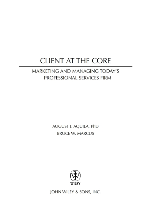 Cover image for book Client at the Core