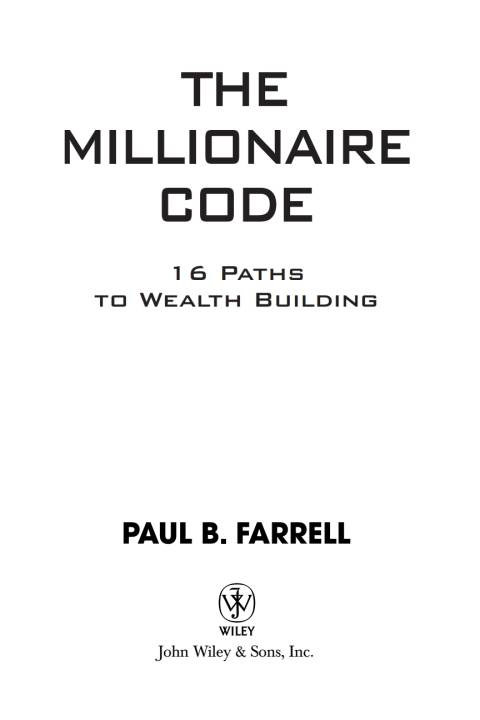 Cover image for book The Millionaire Code