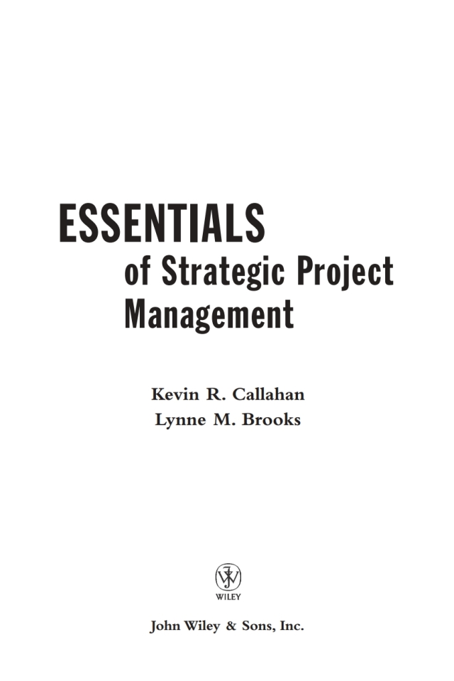 Essentials of Strategic Project Management