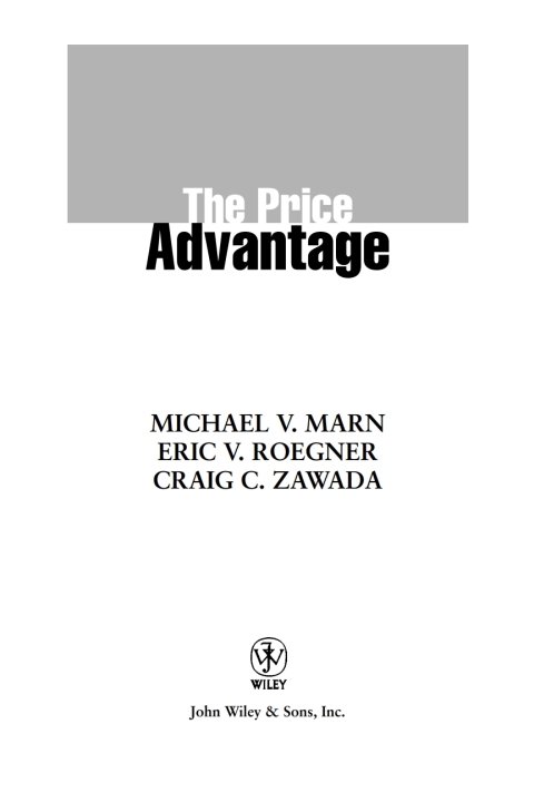 Cover image for book The Price Advantage