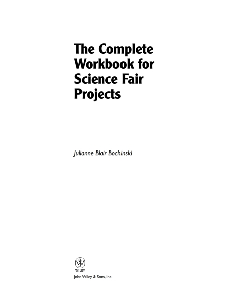 Cover image for book The Complete Workbook for Science Fair Projects