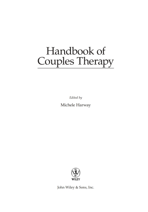 Cover image for book Handbook of Couples Therapy