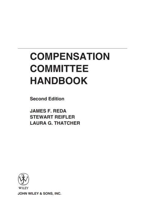 Cover image for book Compensation Committee Handbook