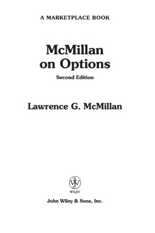 McMillan on Options