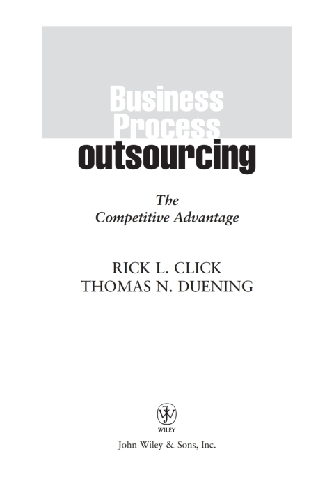 Cover image for book Business Process Outsourcing
