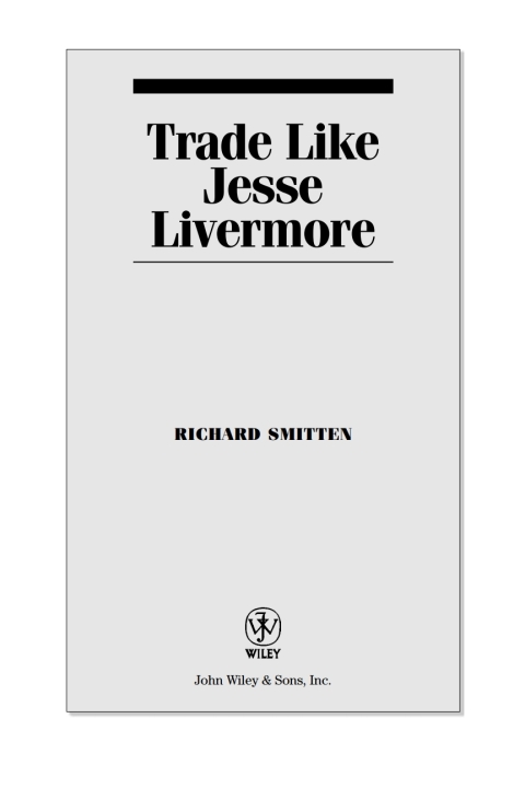 Cover image for book Trade Like Jesse Livermore