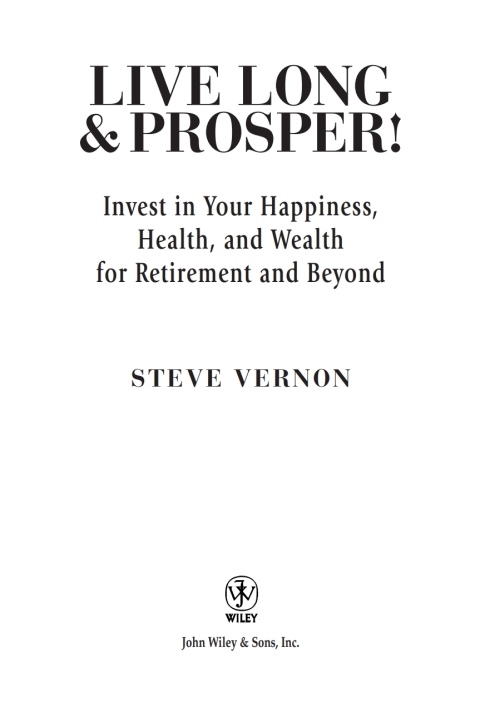 Cover image for book Live Long and Prosper