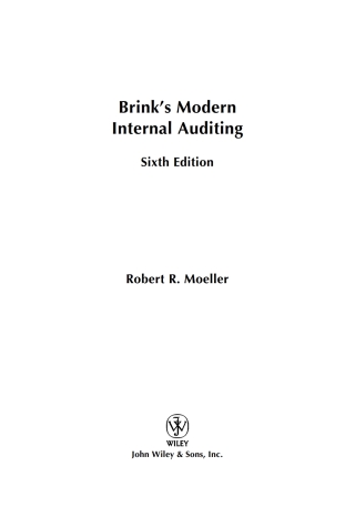 Brink's Modern Internal Auditing