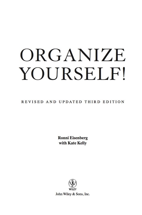 Cover image for book Organize Yourself!