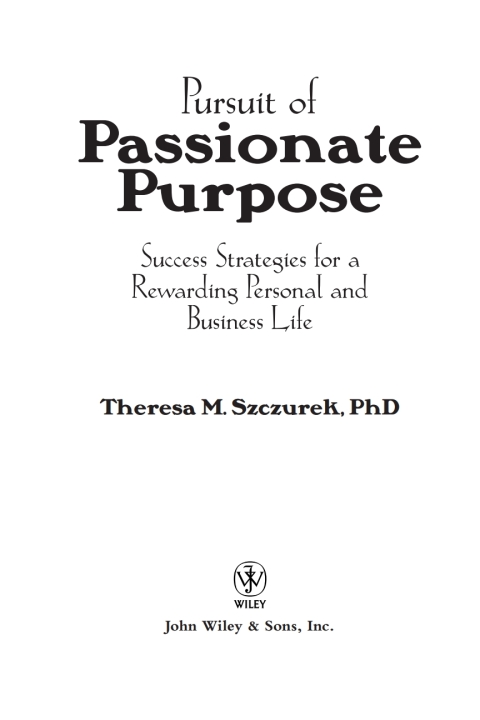 Cover image for book Pursuit of Passionate Purpose