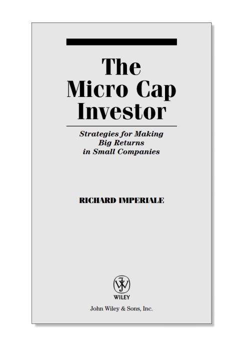 Cover image for book The Micro Cap Investor