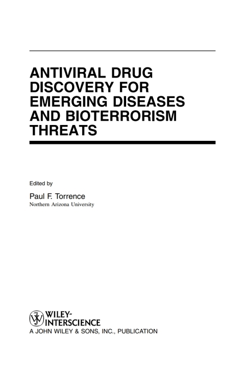 Cover image for book Antiviral Drug Discovery for Emerging Diseases and Bioterrorism Threats