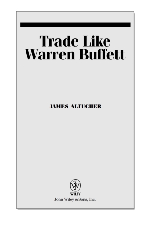 Trade Like Warren Buffett