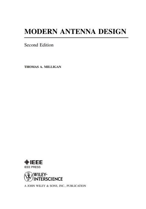 Cover image for book Modern Antenna Design