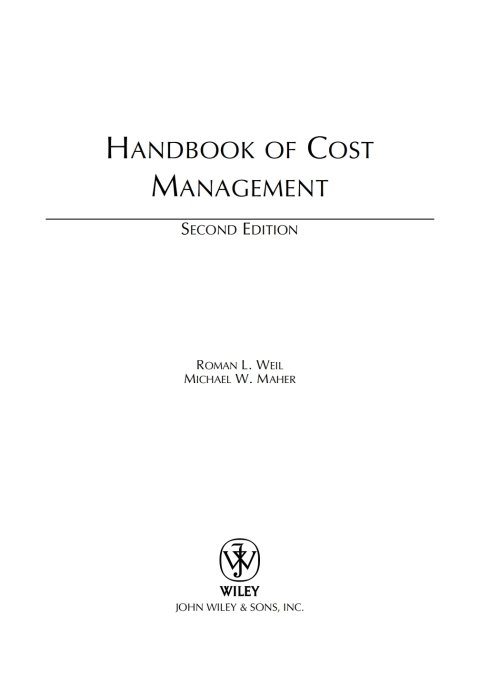 Handbook of Cost Management 