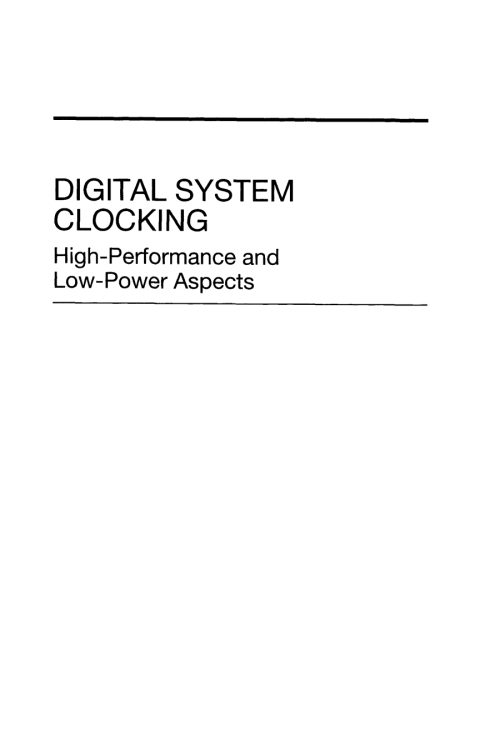 Cover image for book Digital System Clocking
