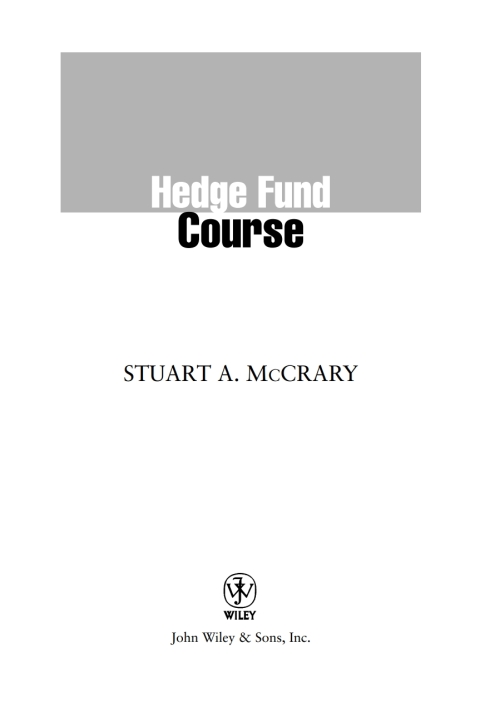 Cover image for book Hedge Fund Course