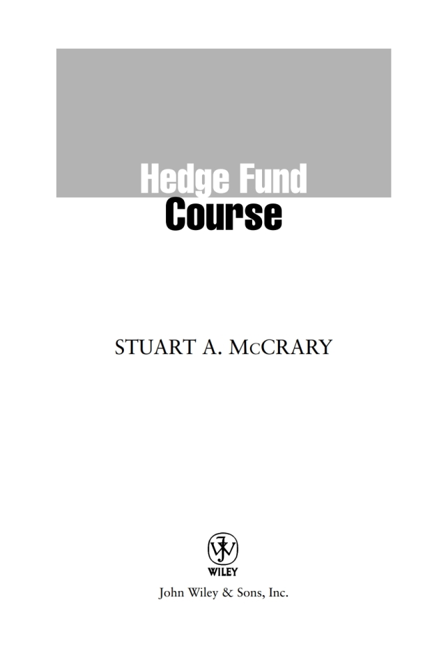 Hedge Fund Course