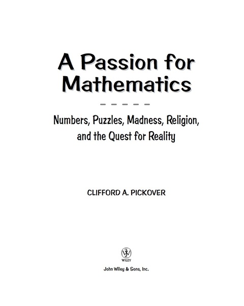 Cover image for book A Passion for Mathematics