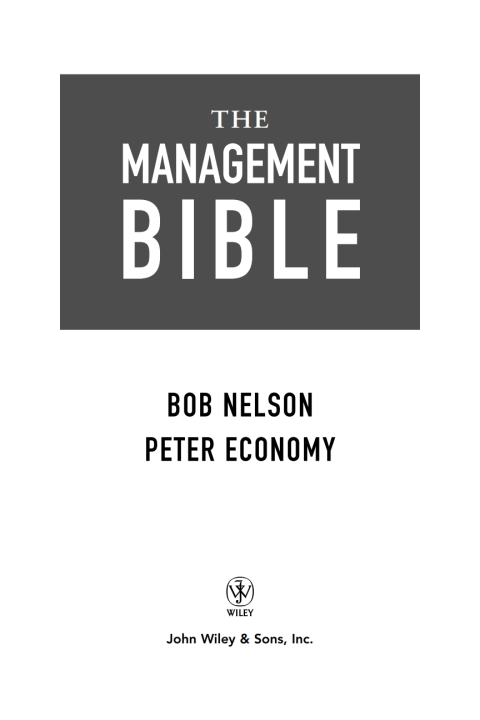 Cover image for book The Management Bible