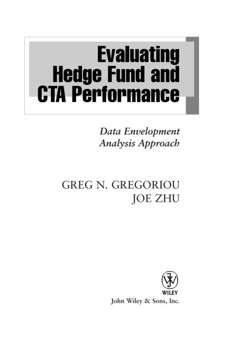 Cover image for book Evaluating Hedge Fund and CTA Performance