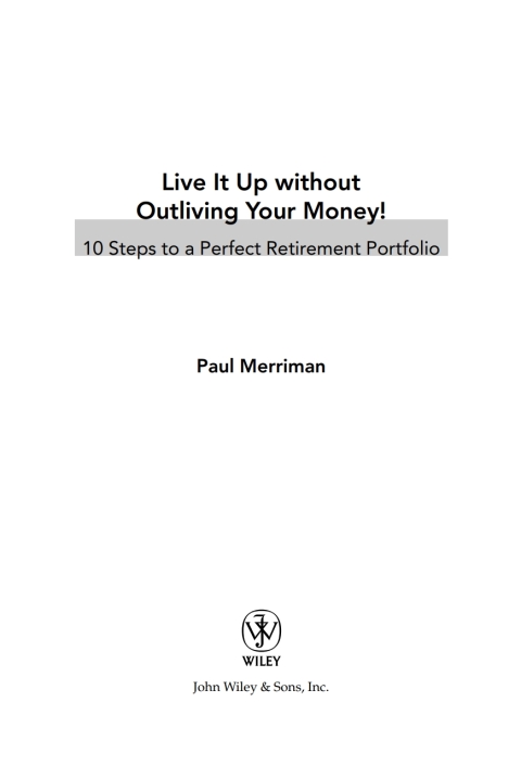 Cover image for book Live it Up without Outliving Your Money!