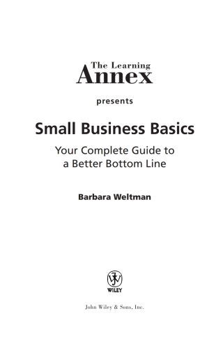 The Learning Annex Presents Small Business Basics