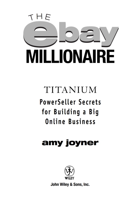 Cover image for book The eBay Millionaire