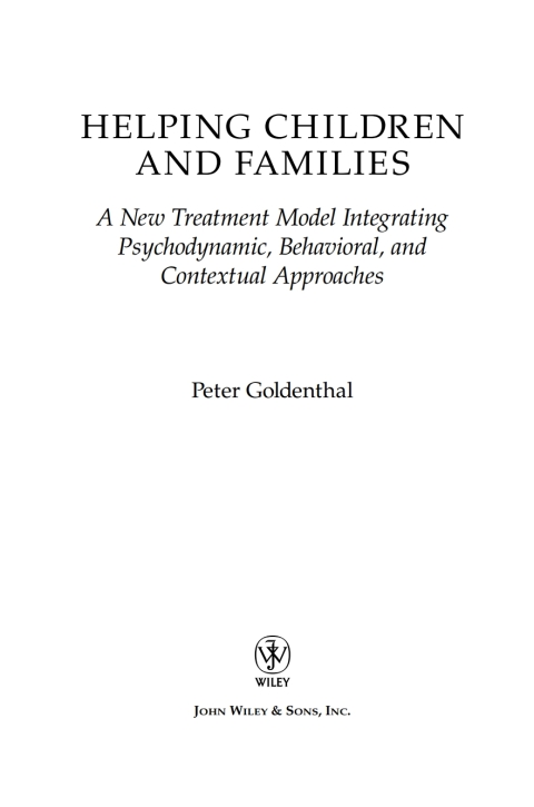 Cover image for book Helping Children and Families