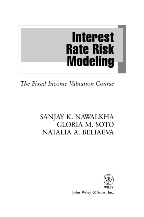 Cover image for book Interest Rate Risk Modeling