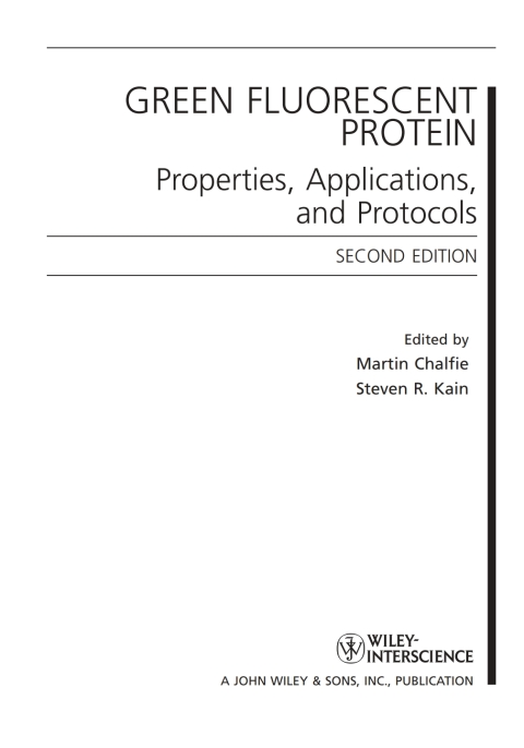 Cover image for book Green Fluorescent Protein