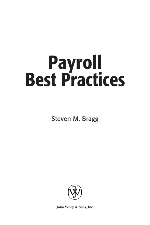 Cover image for book Payroll Best Practices