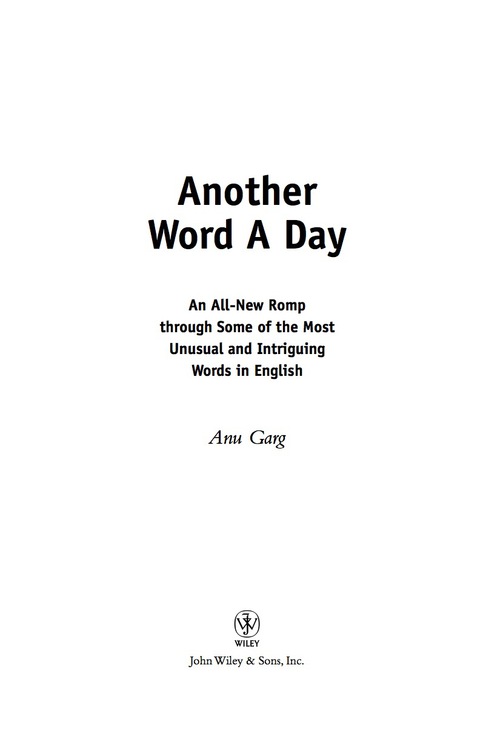 Cover image for book Another Word A Day
