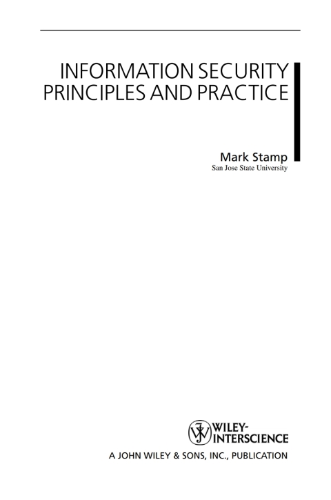 Cover image for book Information Security