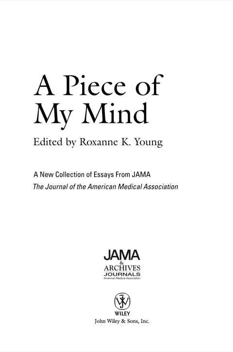 Cover image for book A Piece of My Mind