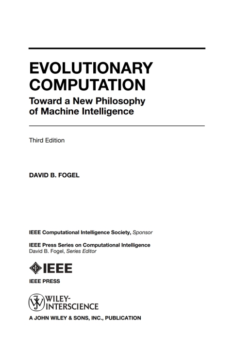 Cover image for book Evolutionary Computation