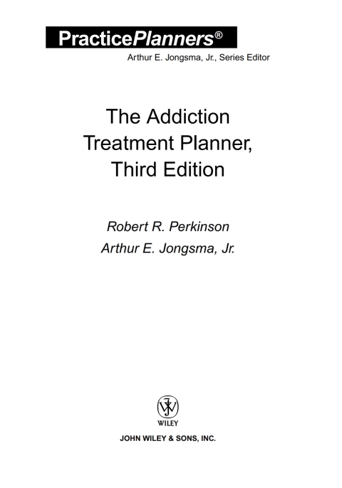 The Addiction Treatment Planner 