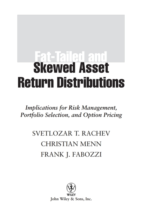 Cover image for book Fat-Tailed and Skewed Asset Return Distributions