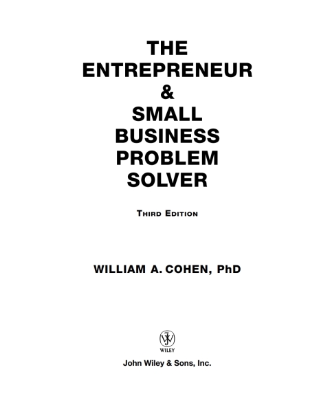 Entrepreneur and Small Business Problem Solver