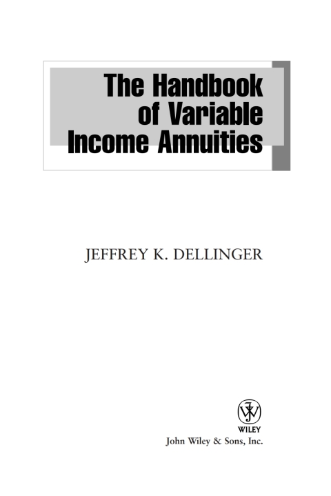 Cover image for book The Handbook of Variable Income Annuities
