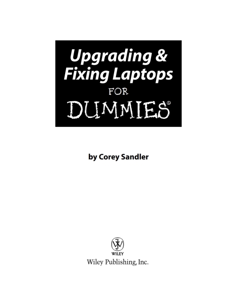 Cover image for book Upgrading and Fixing Laptops For Dummies