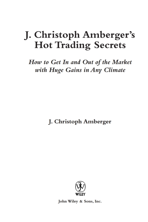 Cover image for book J. Christoph Amberger's Hot Trading Secrets