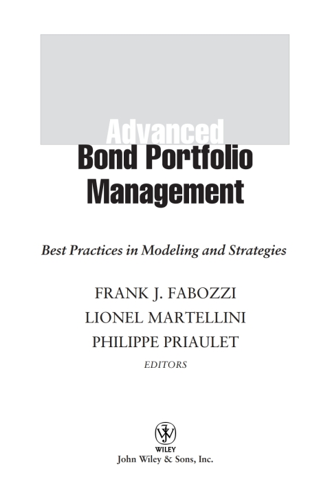 Cover image for book Advanced Bond Portfolio Management