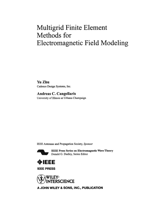 Cover image for book Multigrid Finite Element Methods for Electromagnetic Field Modeling
