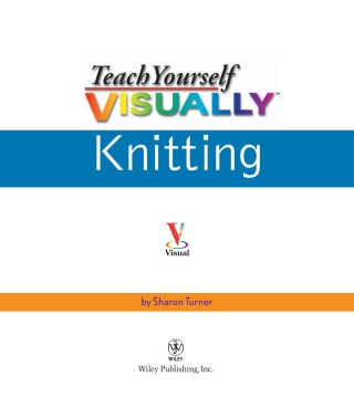 Teach Yourself VISUALLY Knitting